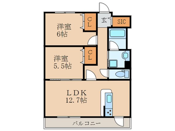 Ｍ´Ｓ茶屋ヶ坂の物件間取画像